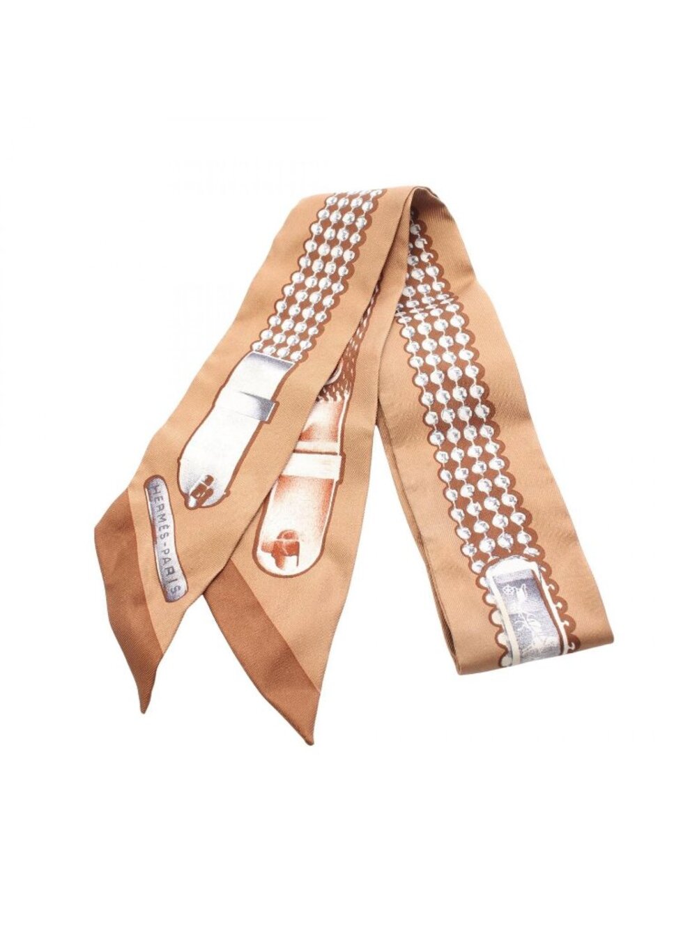 Hermes Scarf Twilly le Tresor de Medor Silk